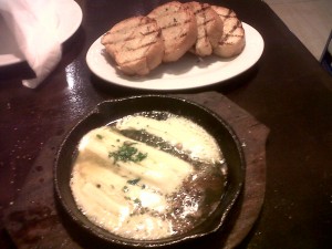 CYMA's Saganaki--- Flaming Cheese