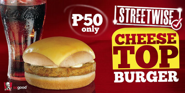 KFC’s Newest Streetwise: Cheese Top Burger